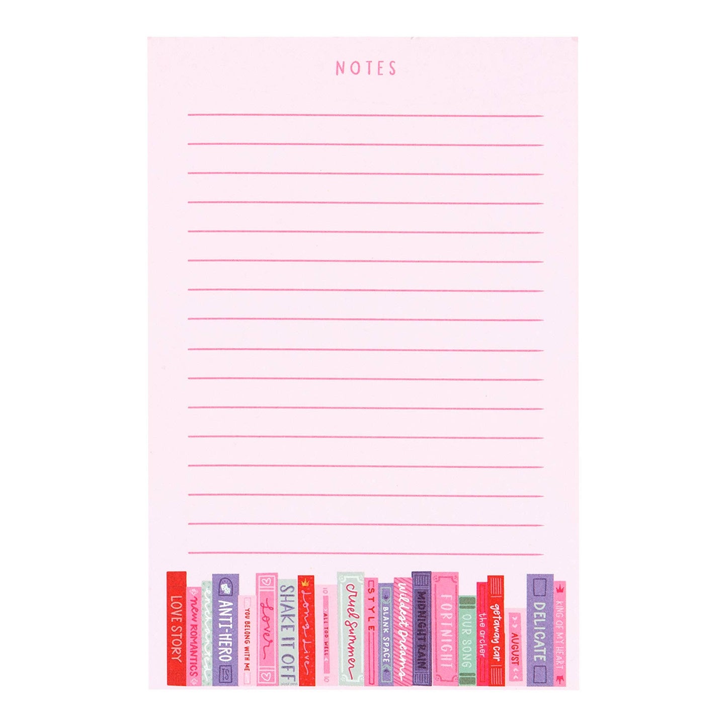 Eras Book Tour Book Stack Notepad