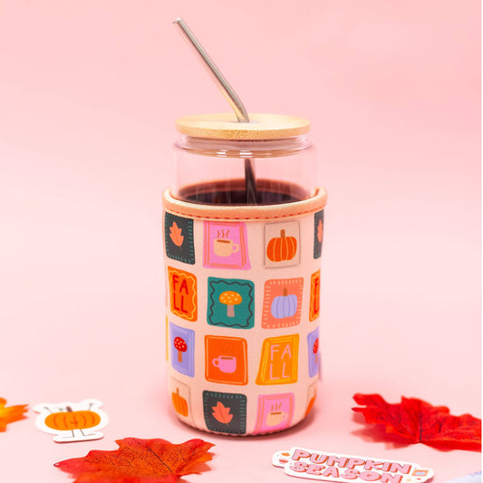 Fall Patches Coffee Coozie