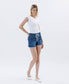Harbor Lane High Rise Drawstring Denim Shorts
