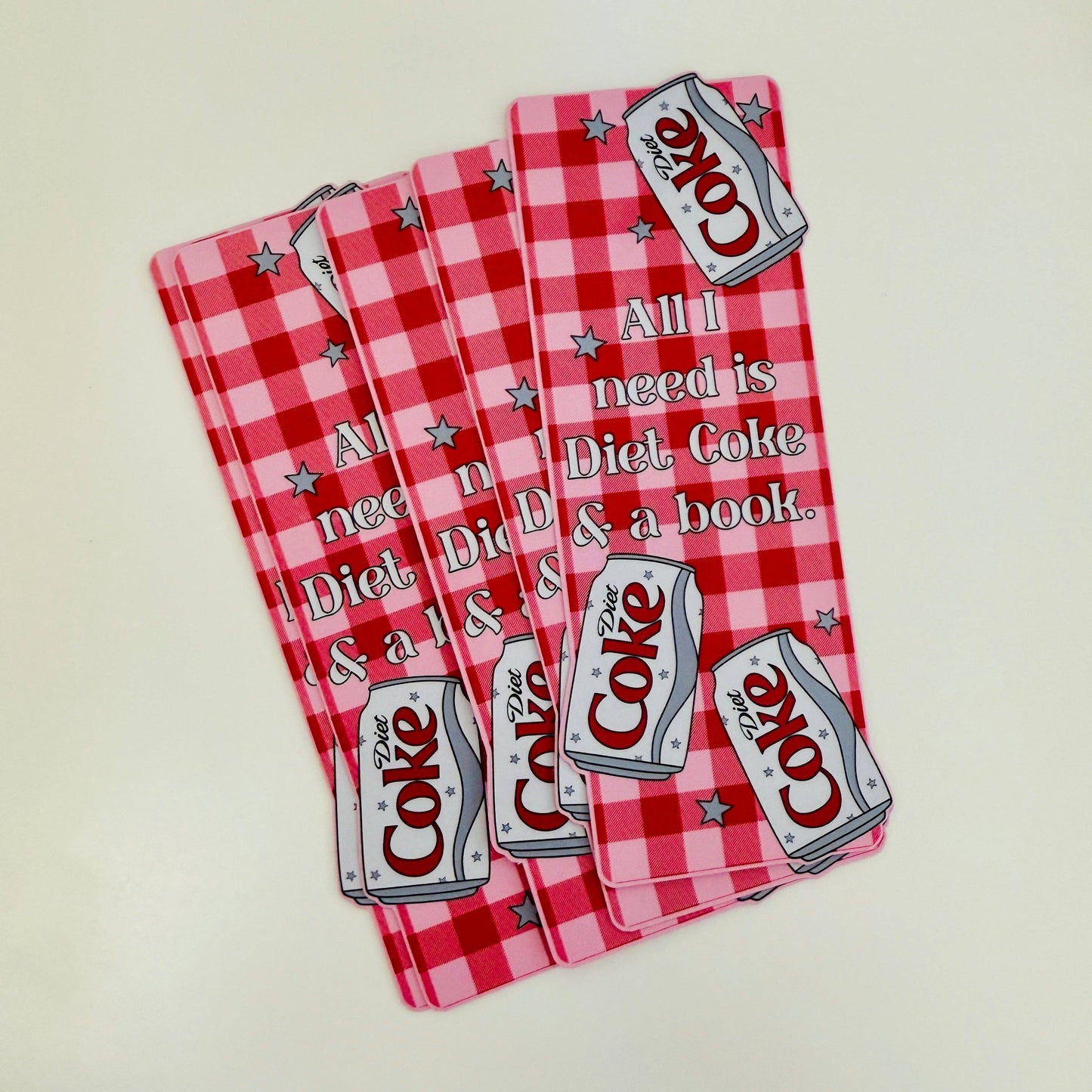 Diet Coke and Book Bookmark