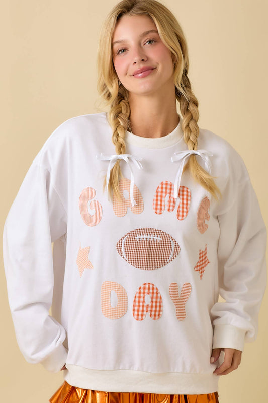 Game Day Patchwork Crewneck