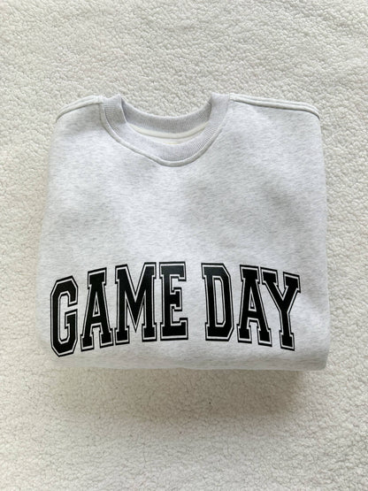 Game Day Football Bows Oversized Sweatshirt
