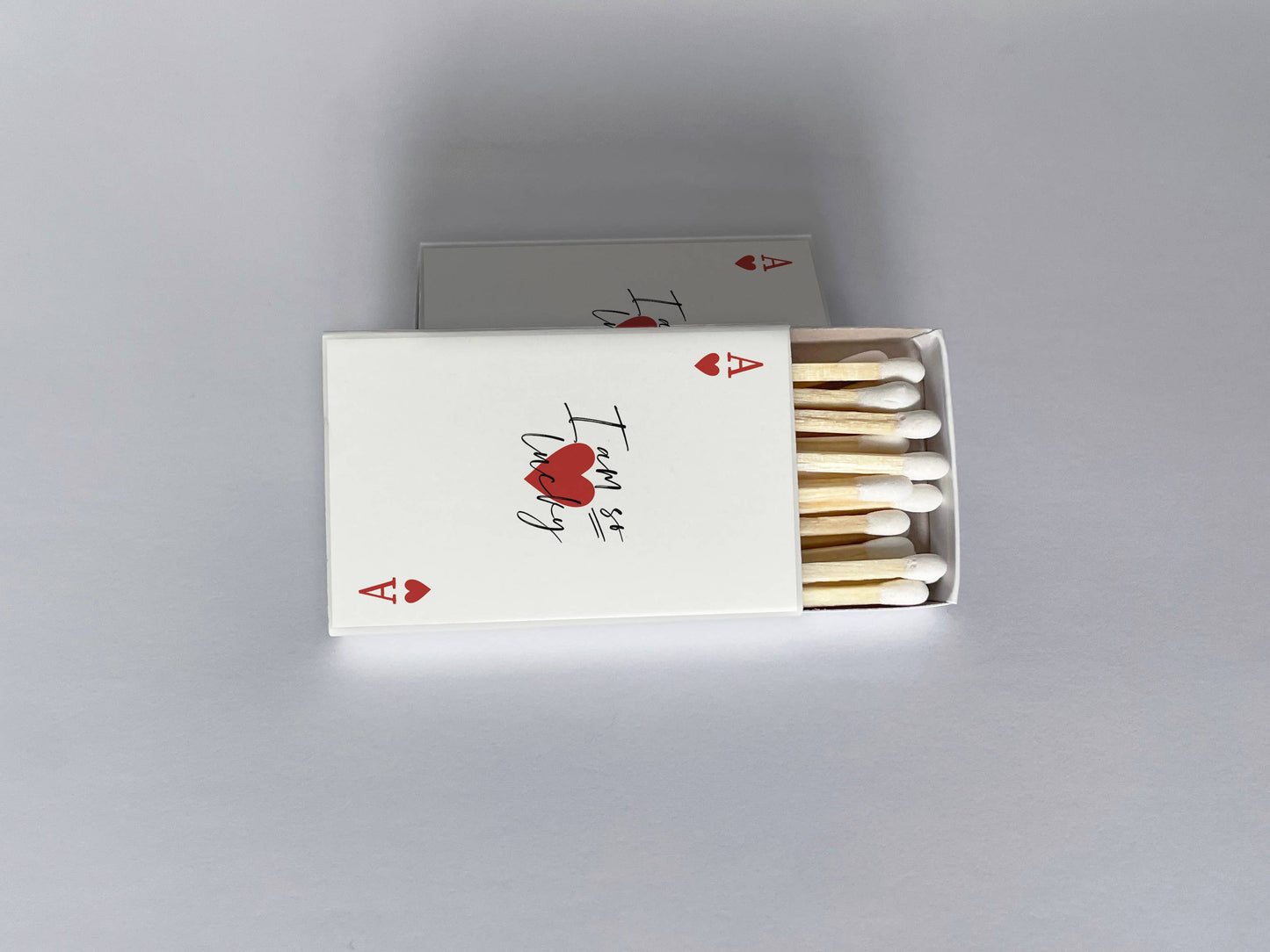 I Am So Lucky | Ace of Hearts Playing Card Matchbox