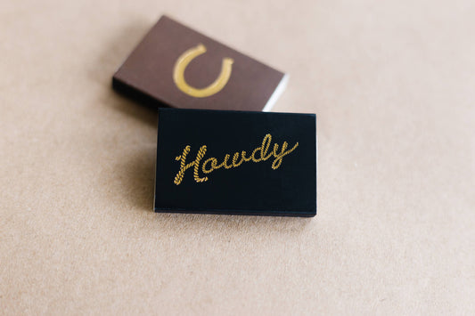 Howdy Matchbox | Western Matches | Cowboy, Cowgirl Gear