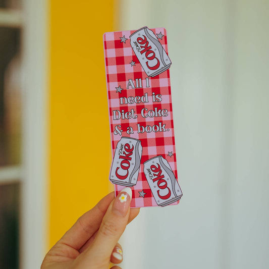 Diet Coke and Book Bookmark