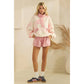 Pink Horizon Quilted Quarter Zip