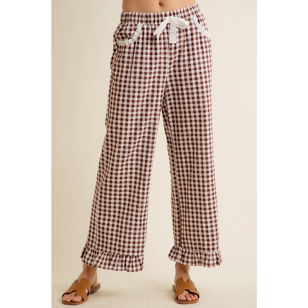 Brown Sugar Gingham Pants