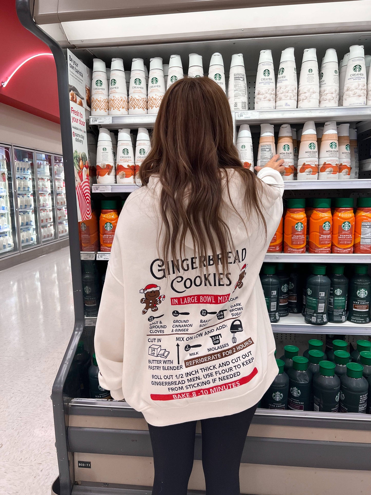 Gingerbread Cookie Recipe Embroider Hoodie