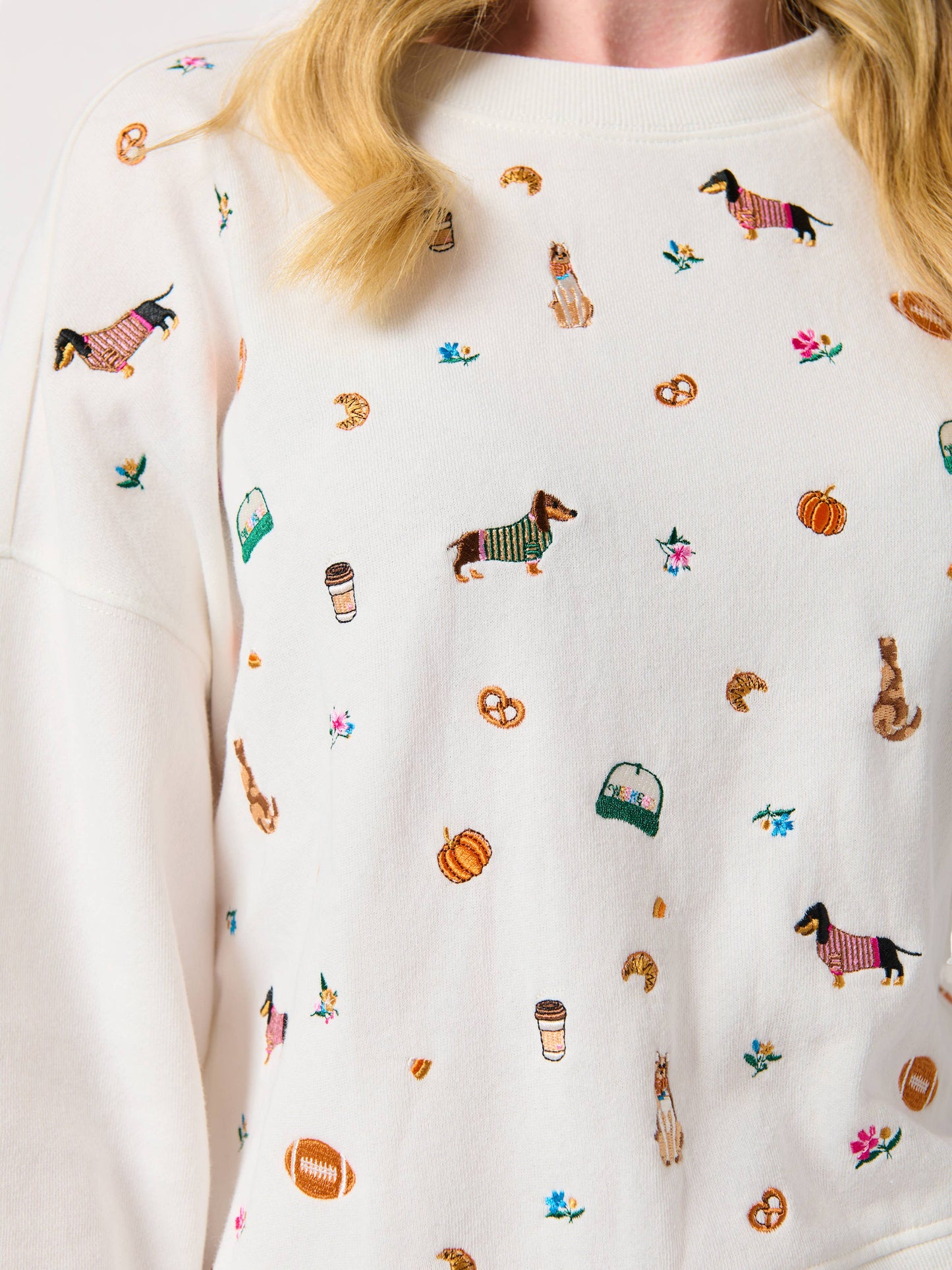 Fall Favorites Embroidered Sweatshirt