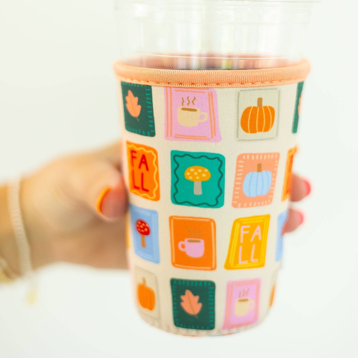 Fall Patches Coffee Coozie