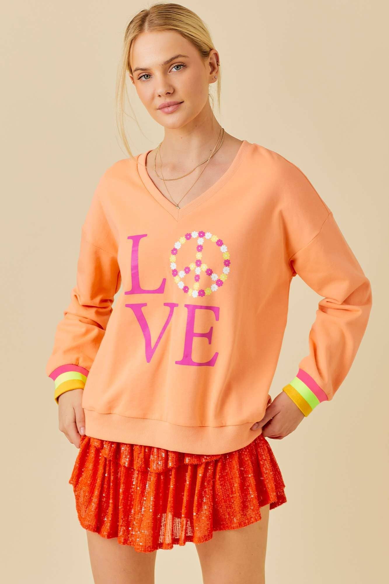 Love & Harmony V-neck Crewneck