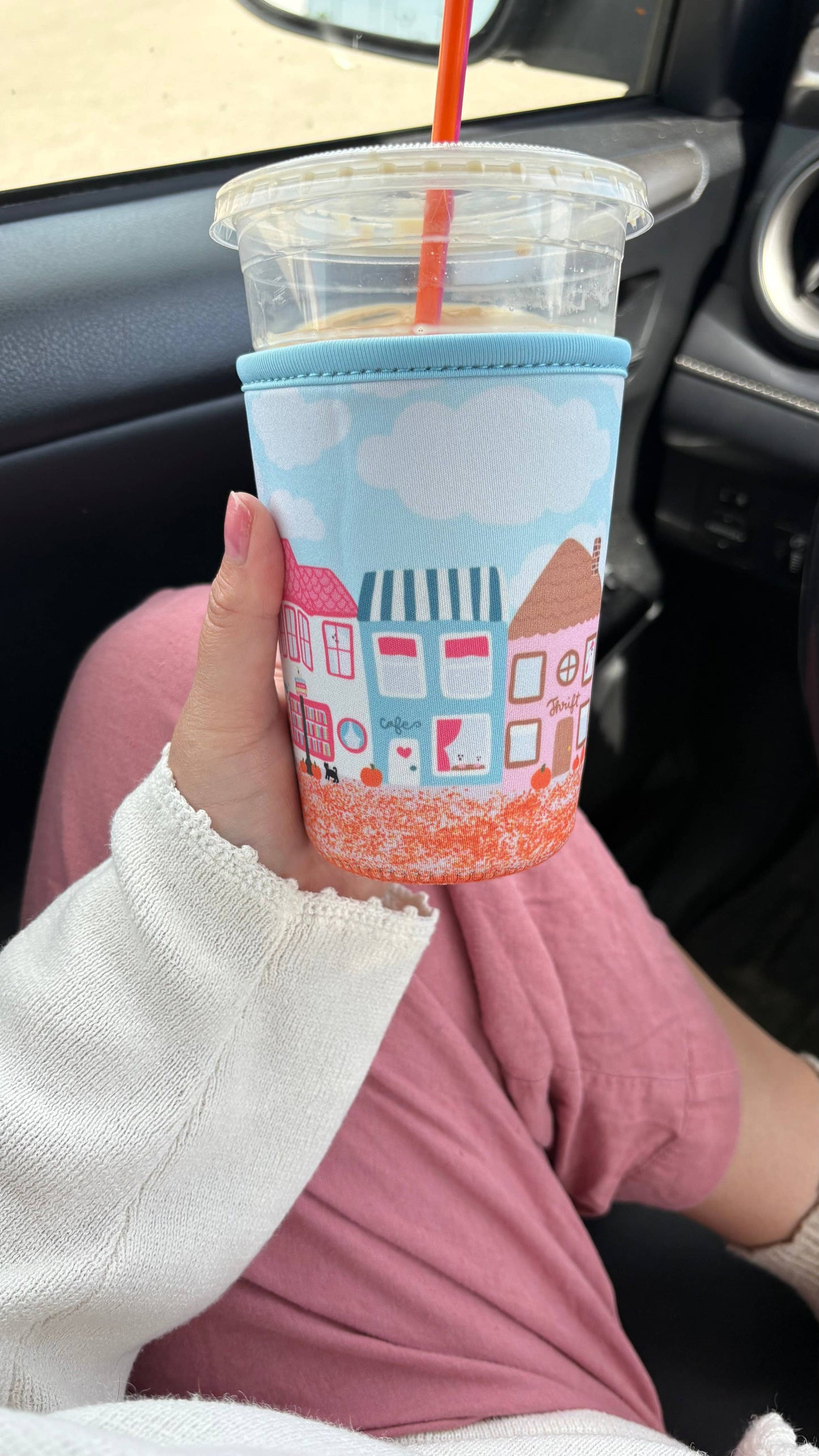 Spooky Town Coffee Coozie