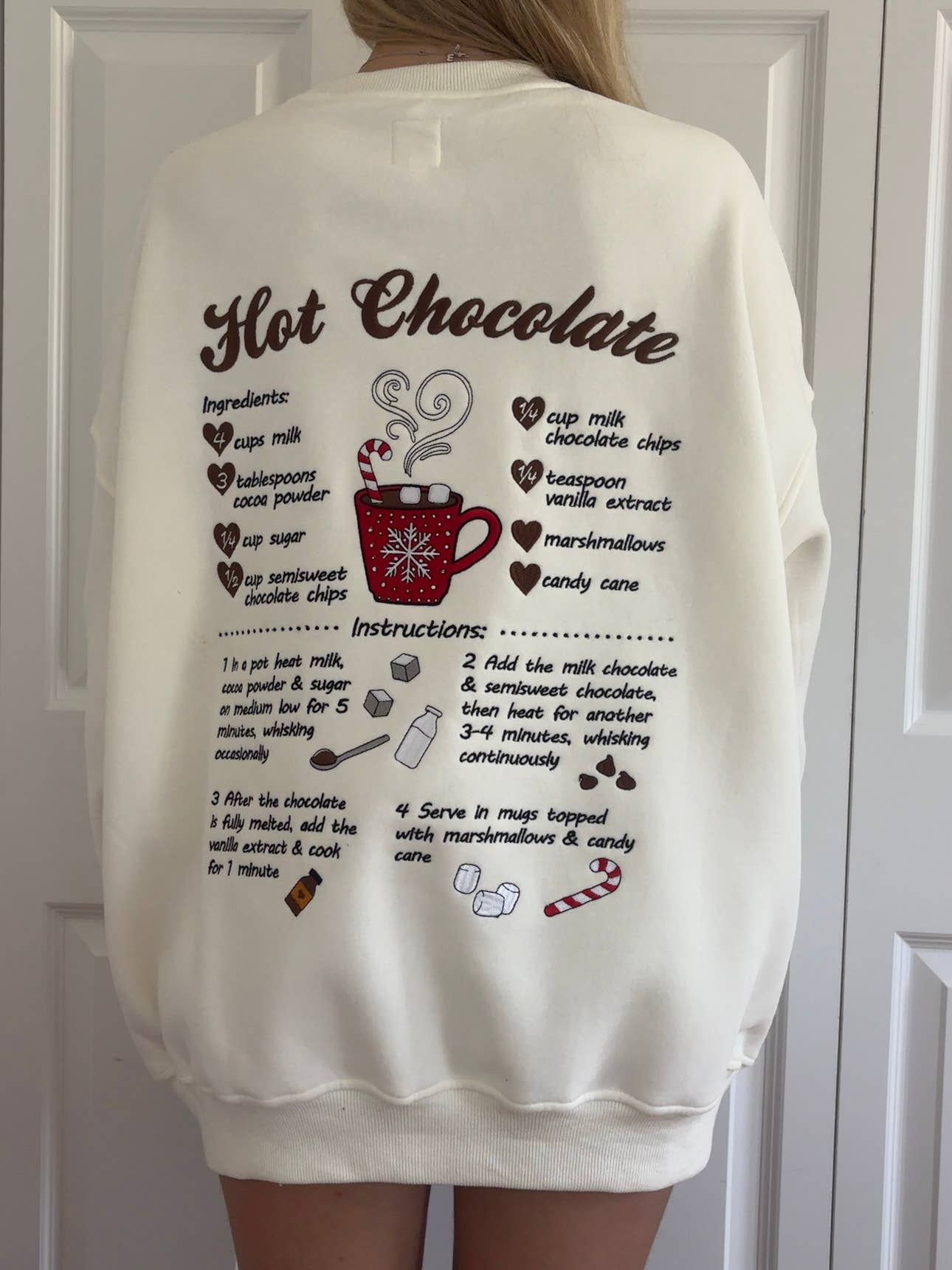 Hot Chocolate Embroider Sweatshirt