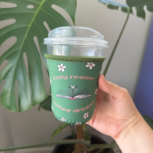 Cozy Reader Coffee Coozie