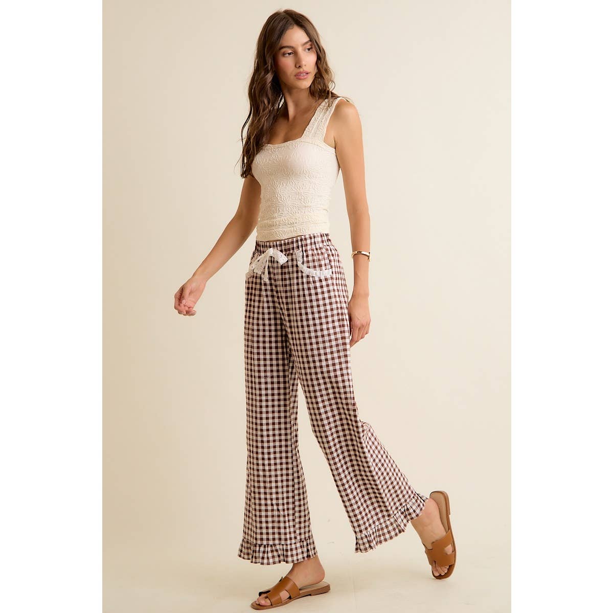 Brown Sugar Gingham Pants