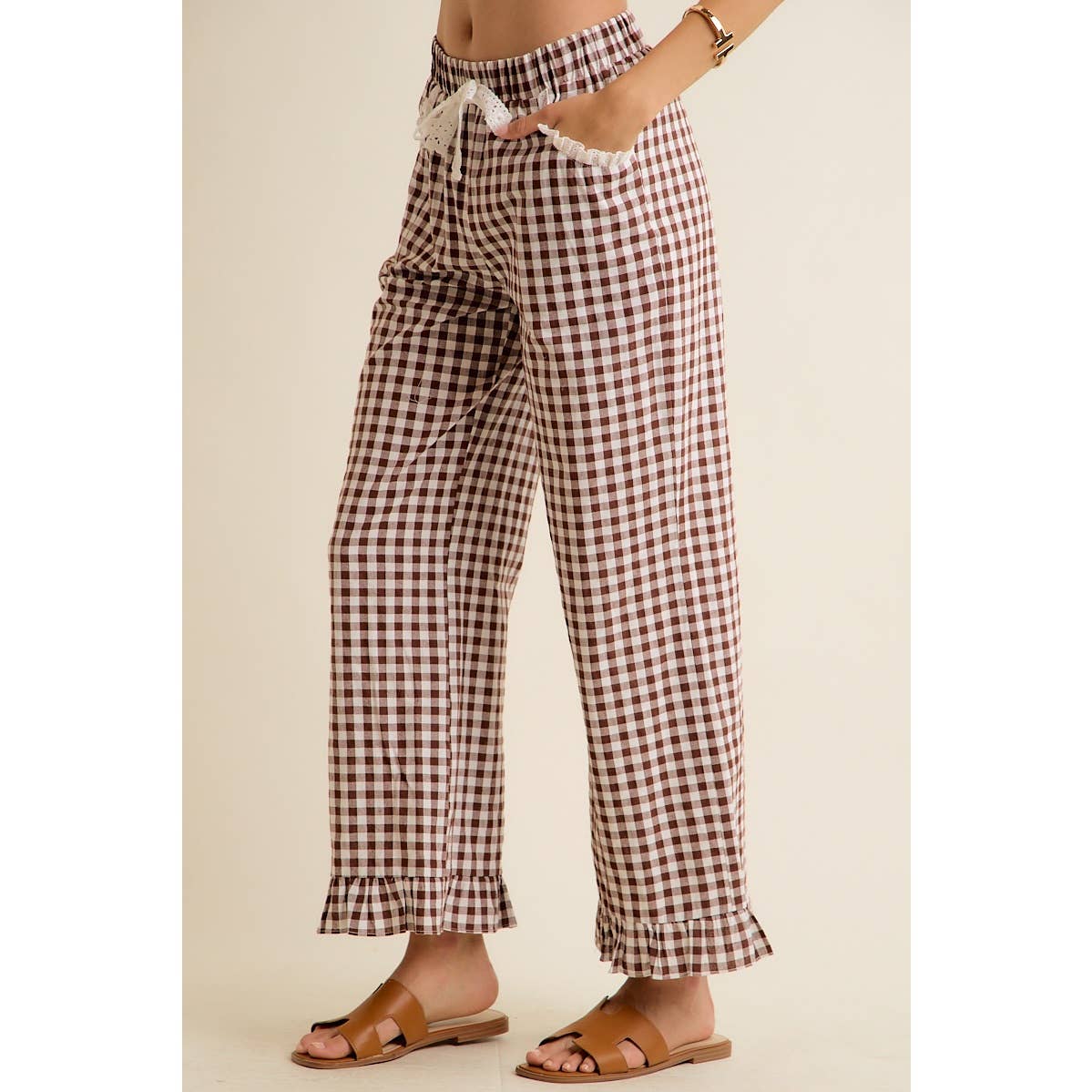Brown Sugar Gingham Pants