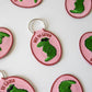 Later Gator Embroidered Keychain