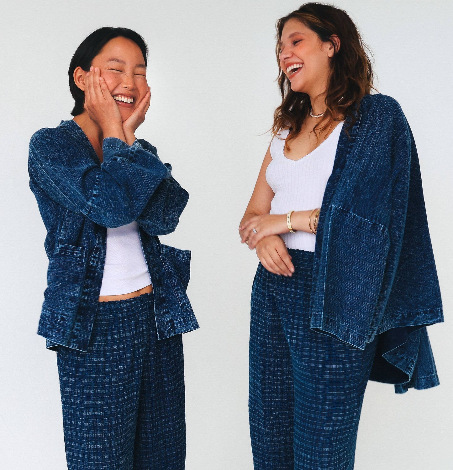 Indigo Denim Kimono Women Jacket