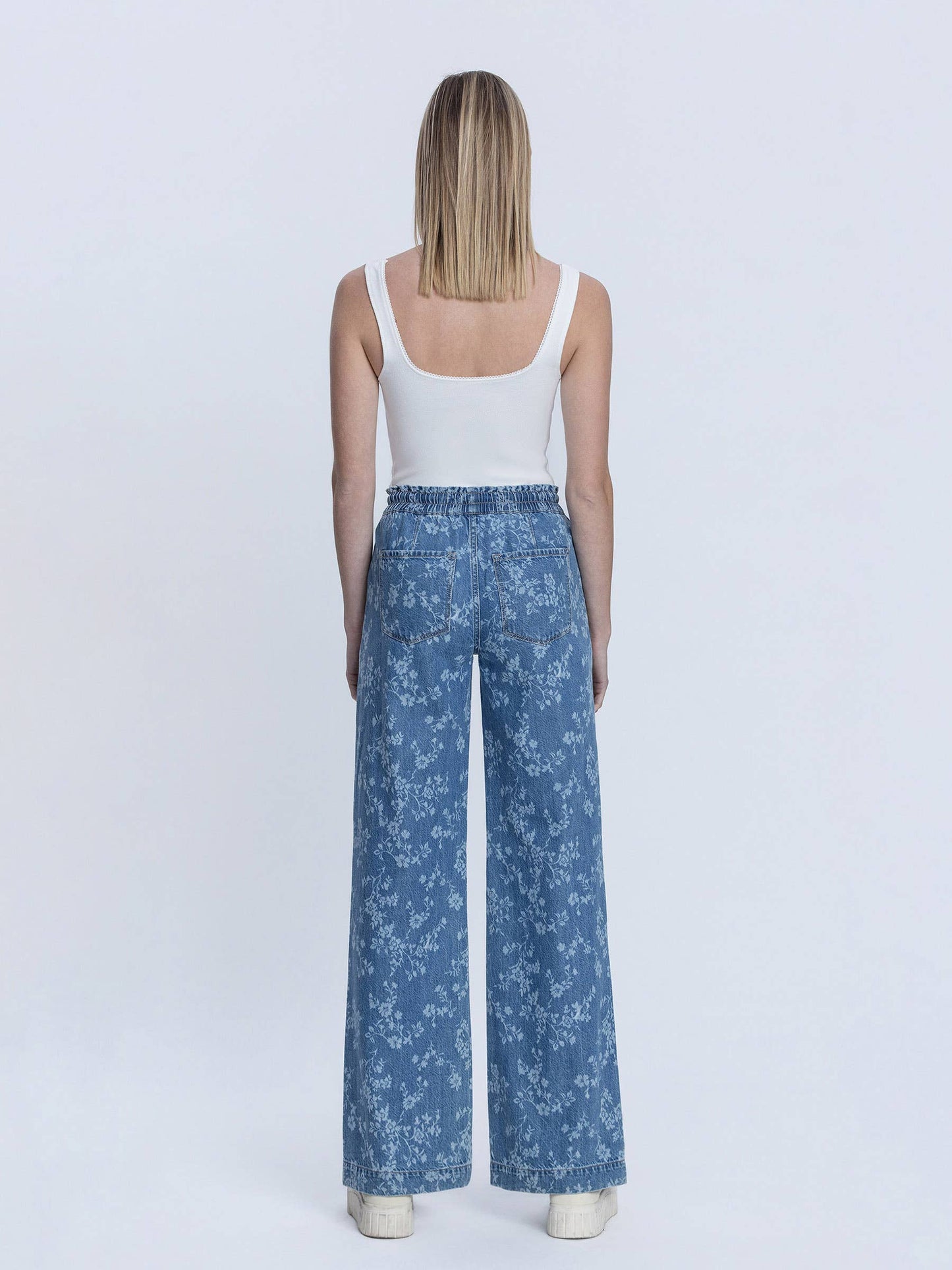 Floral Wide Leg Jeans
