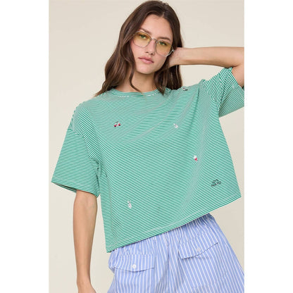 Golf Icons Striped Tee