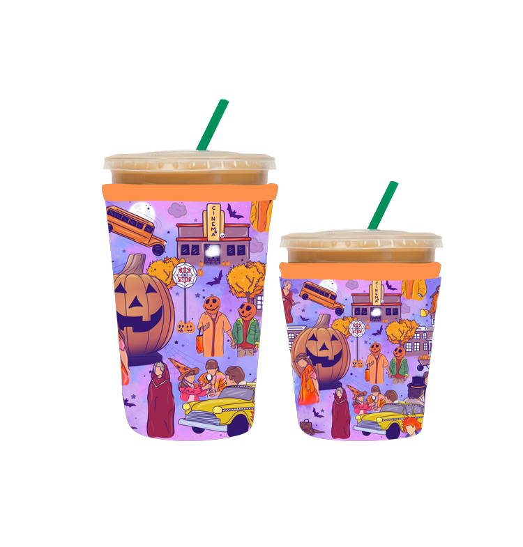 Spooky Town Coffe Sleeves