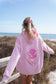 Ocean Heart Embroidered Oversized Hoodie