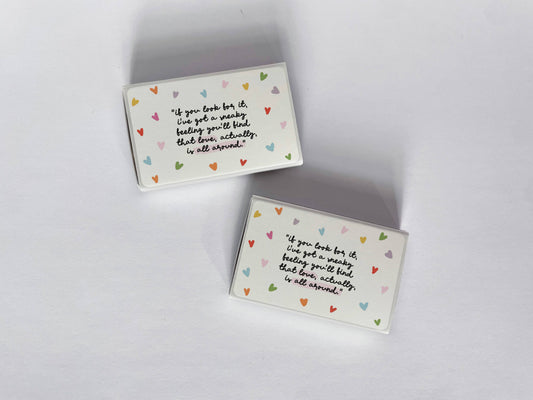 Love is All Around Hearts Matchbox