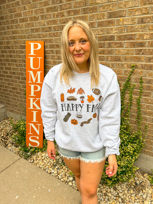 Happy Fall Crewneck Sweatshirt