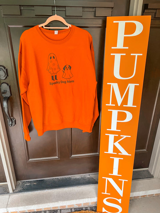 Spooky Dog Mom Crewneck Sweatshirt