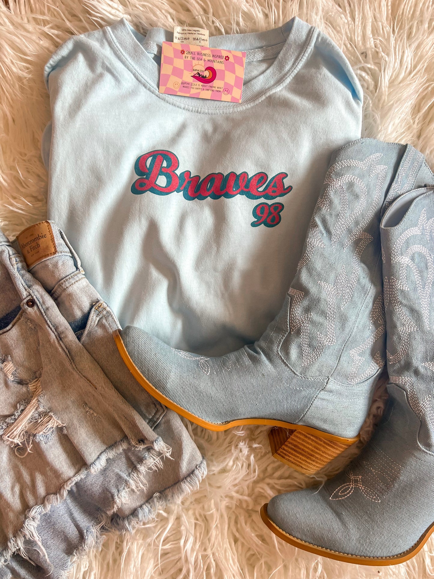 ‘98 Braves tee & crew